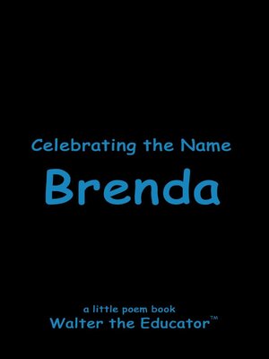 cover image of Celebrating the Name Brenda